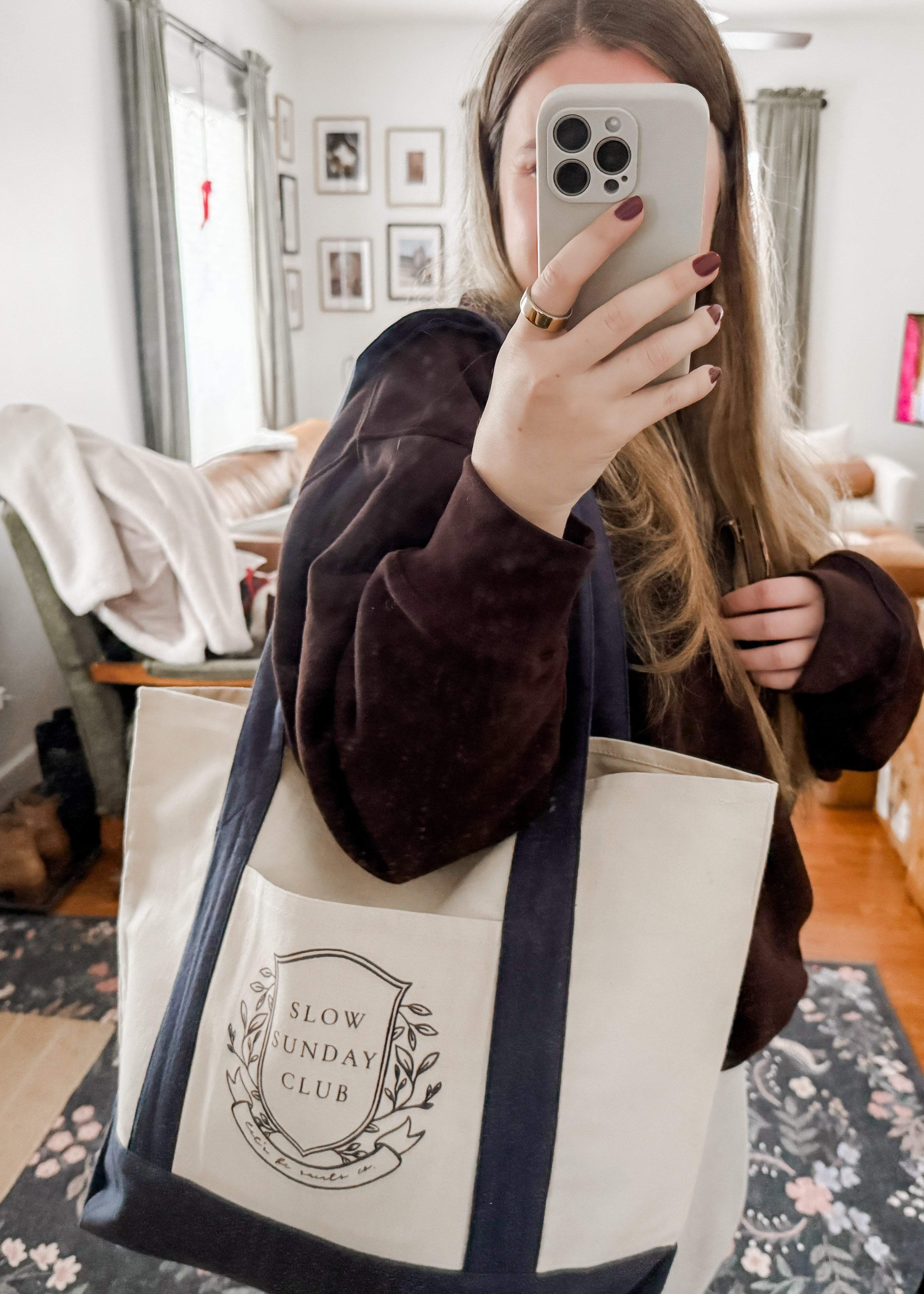 Slow Sunday Club Large Tote