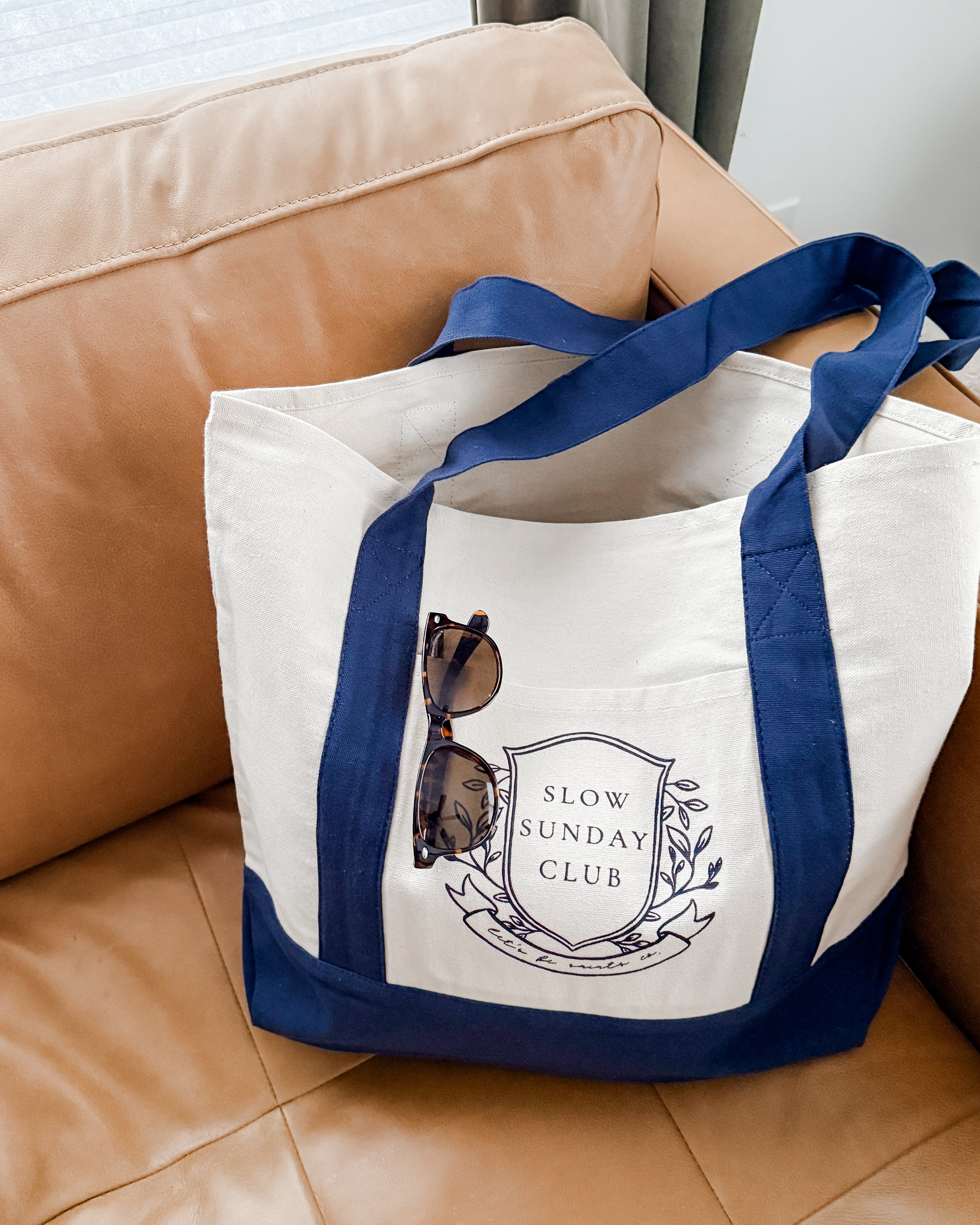 Slow Sunday Club Large Tote