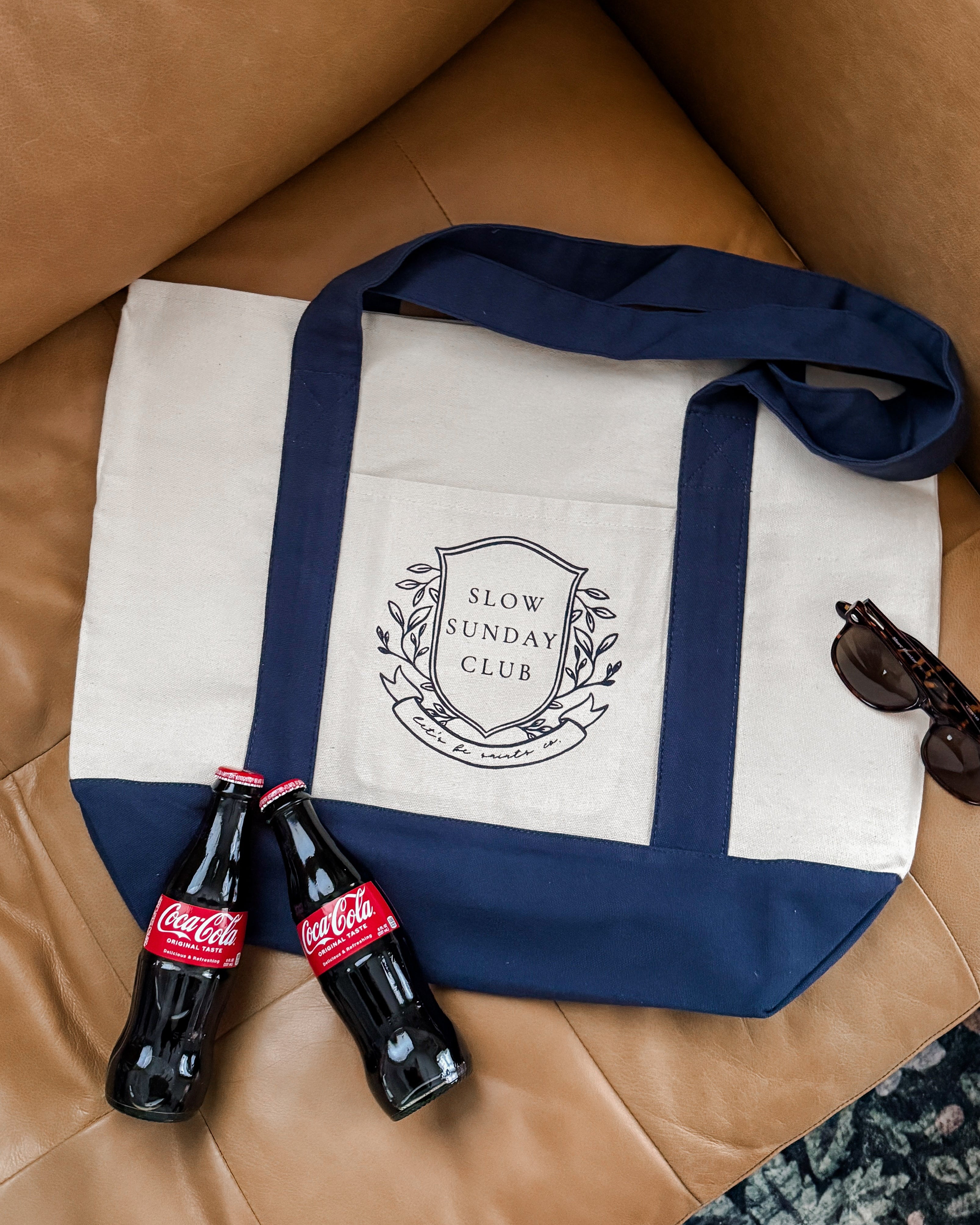 Slow Sunday Club Large Tote