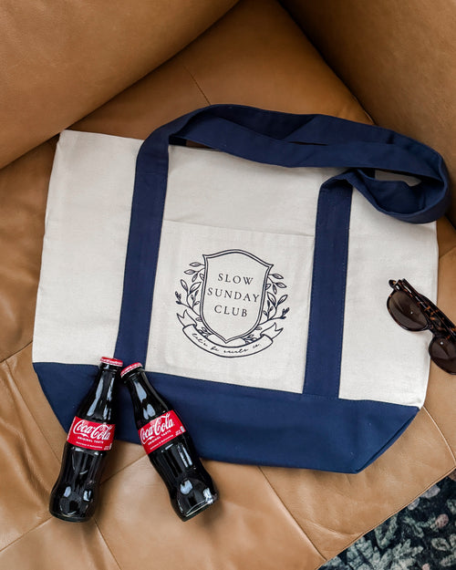 Slow Sunday Club Large Tote